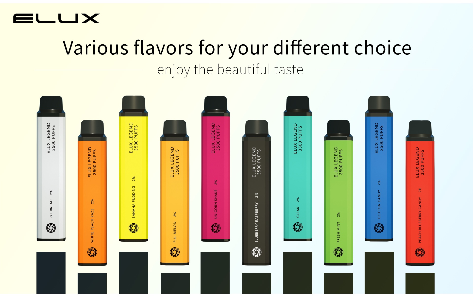 Elux Legend 3500 Puffs Vape Pen Pod - Zero Nicotine (Pack of 10