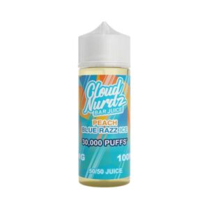 Cloud Nurdz Bar Juice E-liquid 100ml Peach Blue Razz Ice