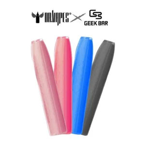 All four available Dr. Vapes Geek Bar disposable vapes placed next to each other, each in their different flavours.
